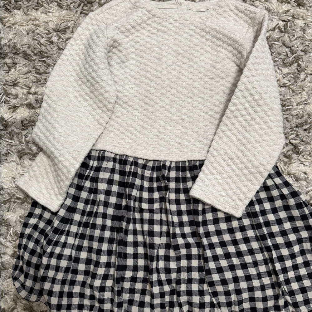 Gap Buffalo plaid dress sz S 6/7